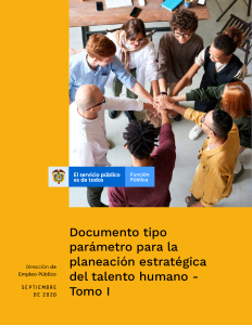Previsualizacion archivo Documento tipo parámetro para la planeación estratégica del talento humano - Tomo I - Septiembre 2020